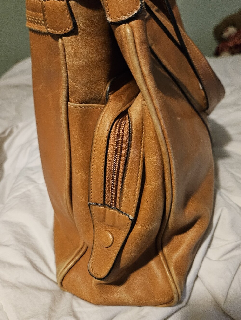 MARK CROSS HANDBAG, VINTAGE MARK CROSS LEATHER PURSE, Mark Cross Shoulder Bag - Picture 15 of 16